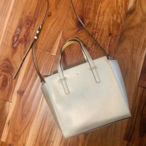 Gold Kate Spade Tote Style Bag